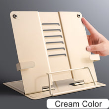 Load image into Gallery viewer, Portable Metal Adjustable Reading Book Holder
