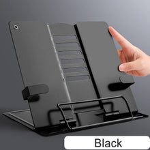 Load image into Gallery viewer, Portable Metal Adjustable Reading Book Holder
