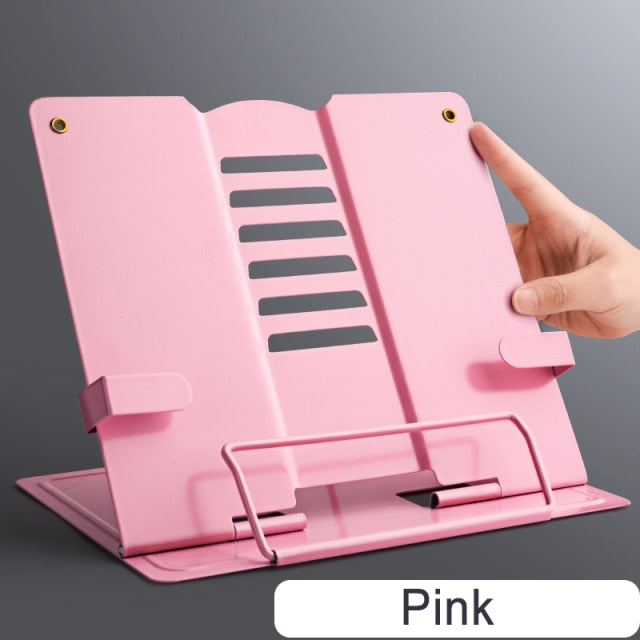 Portable Metal Adjustable Reading Book Holder